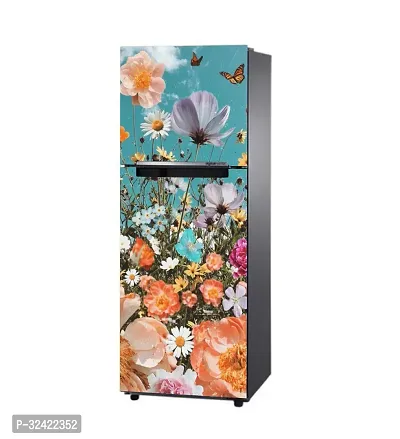 Beautiful Butterfly And Flower Fridge Self Adhesive Sticker-thumb0