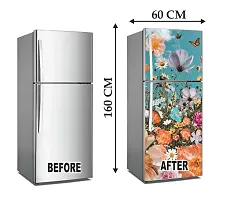 Beautiful Butterfly And Flower Fridge Self Adhesive Sticker-thumb2