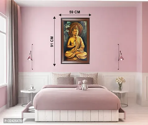 3D Lord Buddha Hd Painting Decorative Wall Sticker-thumb3