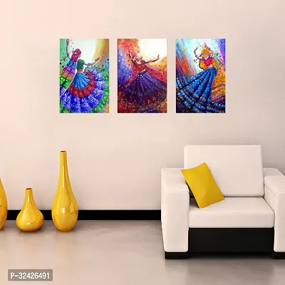 3D Rajasthani Dance Wall Sticker-thumb2