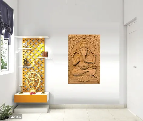 Decorative 3 D Ganesh Ji Beautiful Wall Sticker-thumb2