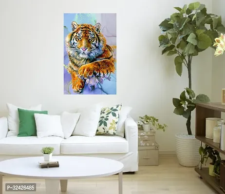 3D Painting Wall Sticker Of Lion-thumb2