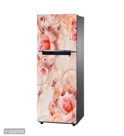 Beautiful Rose Of Fridge Self Adhesive Sticker (Pack Of 1)