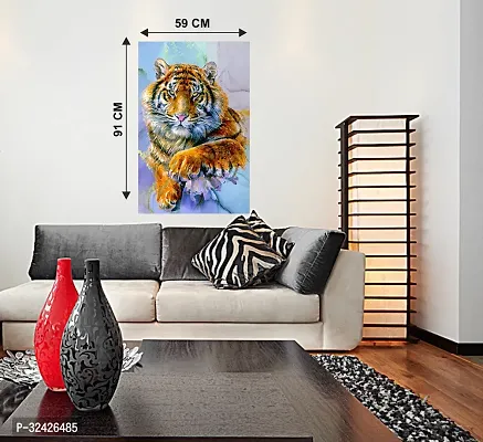 3D Painting Wall Sticker Of Lion-thumb3