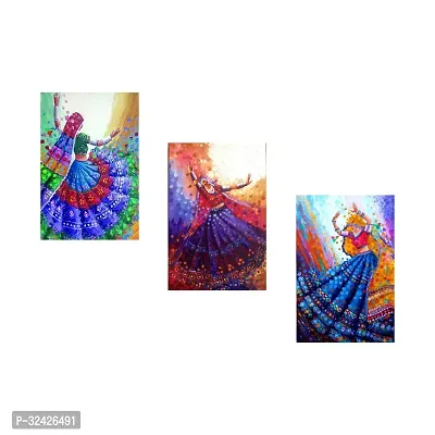 3D Rajasthani Dance Wall Sticker