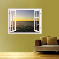 Wall Stickers For Bedroom Kitchen Home Decor Window Illusion (22X30Inches)-thumb1