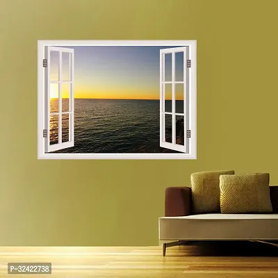 Wall Stickers For Bedroom Kitchen Home Decor Window Illusion (22X30Inches)-thumb2