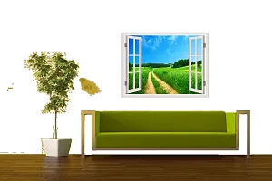 Wall Stickers For Bedroom Kitchen Home Decor Window Illusion (22X30Inches)-thumb2