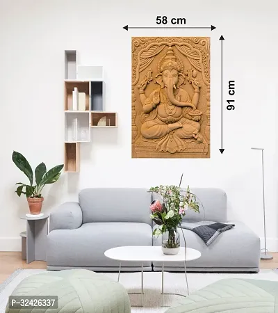 Decorative 3 D Ganesh Ji Beautiful Wall Sticker-thumb3