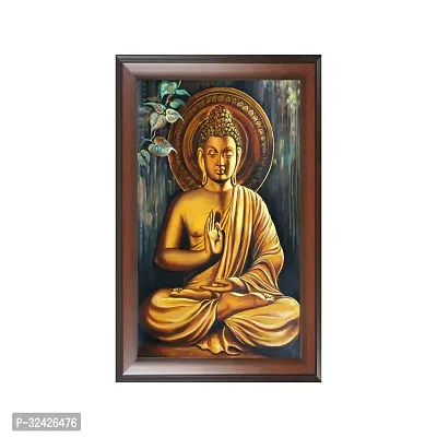 3D Lord Buddha Hd Painting Decorative Wall Sticker-thumb0