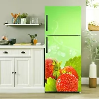 Strawberry Large Self Adhesive Removable Fridge Sticker (Pack Of 1)-thumb1