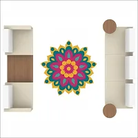 Diwali Special Colourful Decorative Rangoli Sticker Size- 30 Cm X 30 Cm Set Of 2-thumb2