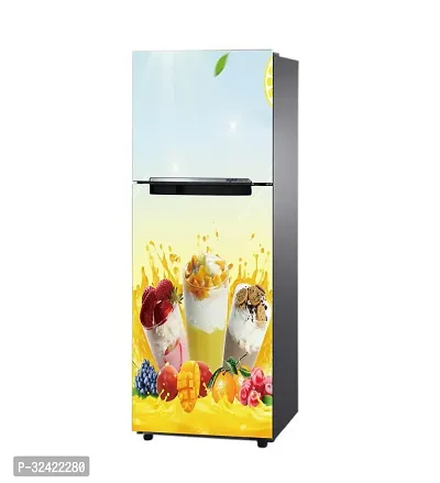 Chocolate And Strawberry, Mango Self Adhesive Fridge Sticker (Pack Of 1)