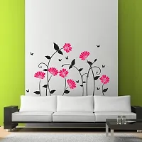 Beautiful Pink Flowers Wall Sticker 47Cm X 76Cm-thumb2