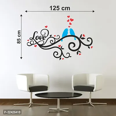 Romantic Love Birds Wall Sticker-thumb3