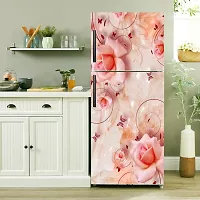 Beautiful Rose Of Fridge Self Adhesive Sticker (Pack Of 1)-thumb1