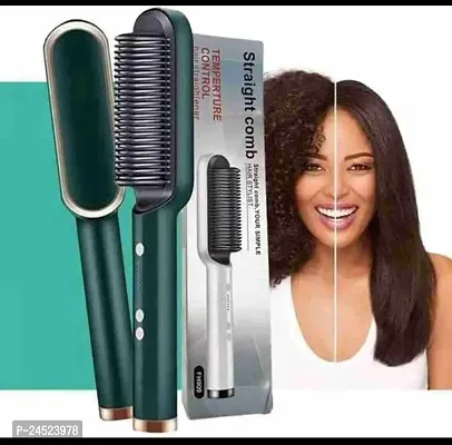 Electric Straight Comb Hair Straightener/Hair Brush For Women-FH909 (Multicolor)-thumb0