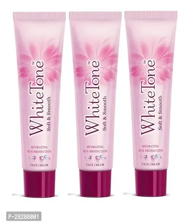 White Tone Soft and Smooth Face Cream, 25 g - Pack of 03