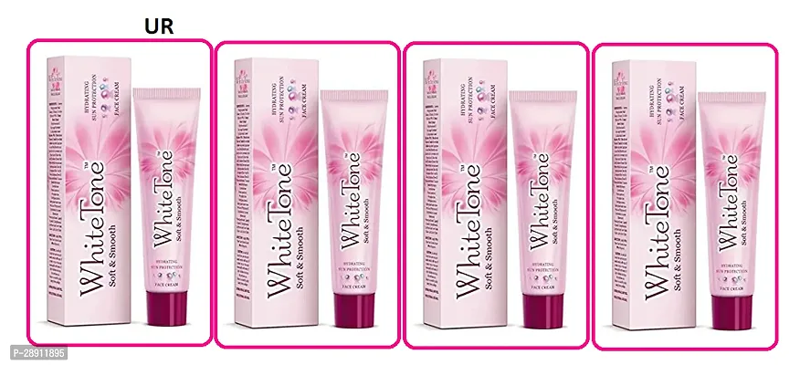 White Tone Soft and Smooth Face Cream, 25 G - Pack of 4