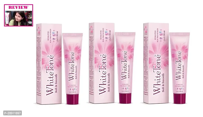 White Tone Soft and Smooth Face Cream, 25 g - Pack of 3