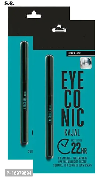 LAK_ME EYECONIC KAJAL , DEEP BLACK , LONG LASTING , WATER PROOF PACK OF 2-thumb0