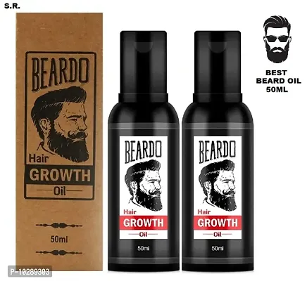 MENS BEARD CARE COMBO - BEST BEARD GROWTH HAIR OIL 50ML PACK OF 2-thumb0