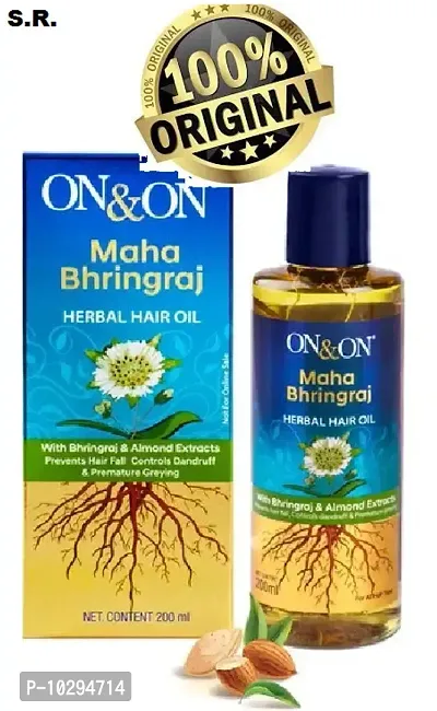 ON AND ON MAHA BRINGHA HAIR OIL ....PACK OF 1-thumb0