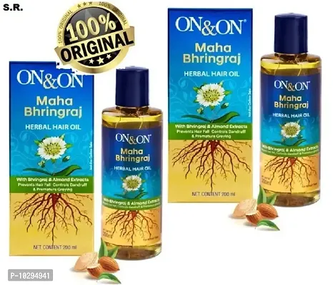 ON AND ON MAHA BRINGHA HAIR OIL ....PACK OF 2
