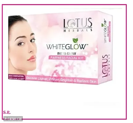 lotus herbals whiteglow insta glow fairness facial kit pack of 1-thumb0