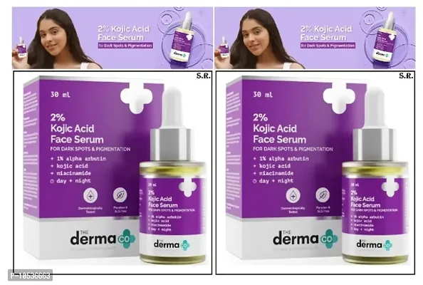 The ... Derma Co 2% Kojic Acid Face Serum for Dark Spots And Pigmentation - 30 ml PACK OF 2-thumb0