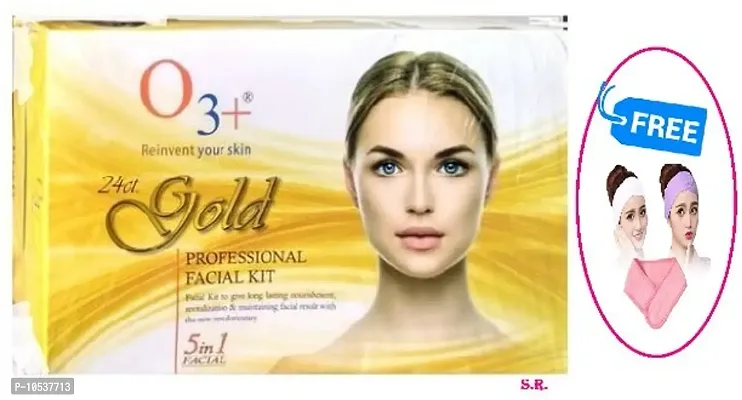 PROFESSIONAL O3 GOLD FACIAL KIT ...01 WITH FACIAL BAND-thumb0