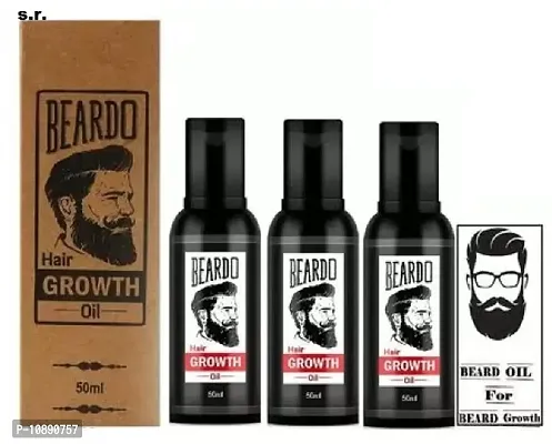 Beardo Beard and Hair Growth Oil - 50 ml for faster beard growth pack of 3