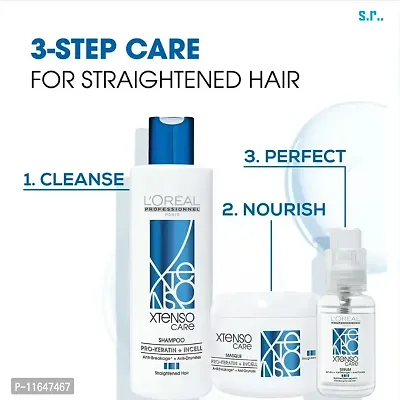 Professionnel Xtenso Care Shampoo + Masque + Serum Combo Pack For Straightened Hair