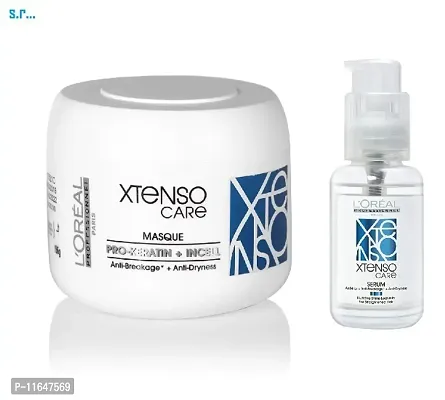 Professionnel Xtenso Care Masque 196 Gm, For Straightened Hair  LOr&eacute;al Professionnel Xtenso Care Serum 50 Ml, For Straightened Hair