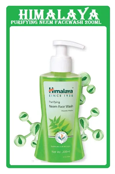 HIMALAYA PURIFYING NEEM FACEWASH 200ML MULTIPACK FOR PIMPLE FREE HEALTHY SKIN