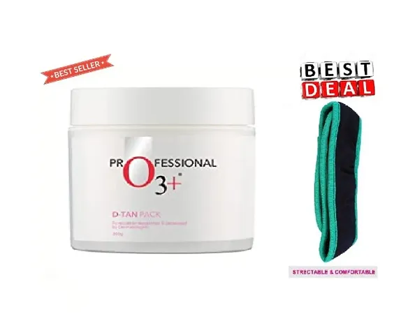 PROFESSIONAL O3 DETAN CREAM PACK 300G + MULTICOLOUR FACIAL BAND