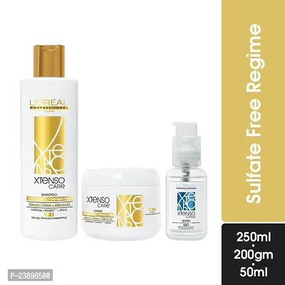 L'Oreal Professionnel Xtenso Care Sulfate Free Hair Care Regime With Shampoo, Masque And Serum