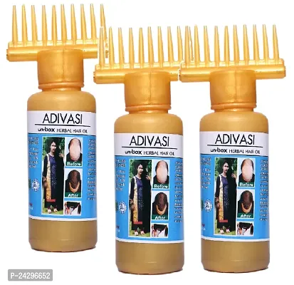 New Adivasi Unbox Herbal Hair Oil Pack Of 3