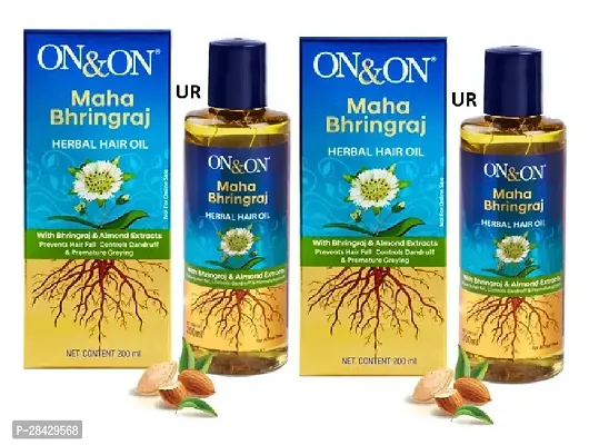 On  On Maha Bhringraj Herbal Hair Oil, 200 ml (pack of 02)-thumb0