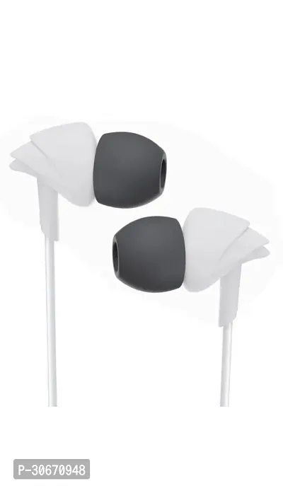 Stylish White In-ear Wired Headphone With Microphone