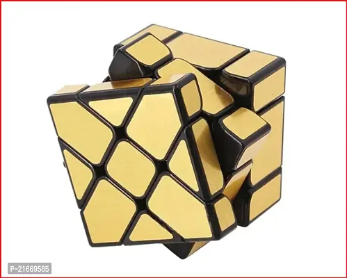 Mirror Golden 3X3 Magic Speed Cube Puzzle For Kids Stress Buster Cube