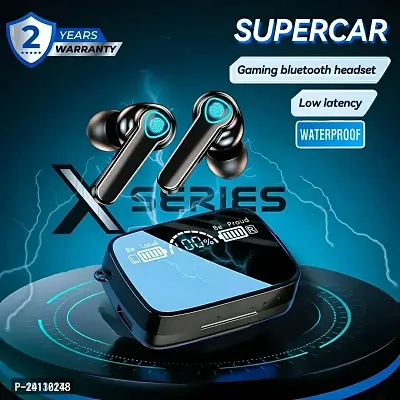 m19 wireless in ear earbuds tws 5.1 large screen dual led digital display touch-thumb2