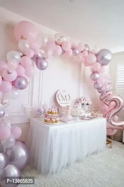 50 PCS BALLONS DECORATION COMBO PACK WITH PUMP-thumb0