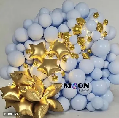 50 PCS BALLONS DECORATION COMBO PACK WITH PUMP-thumb0