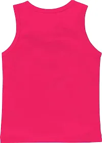 Elegant Pink Cotton Printed T-Shirts with Shorts For Kids-thumb3