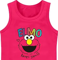 Elegant Pink Cotton Printed T-Shirts with Shorts For Kids-thumb2