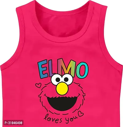 Elegant Pink Cotton Printed T-Shirts with Shorts For Kids-thumb3