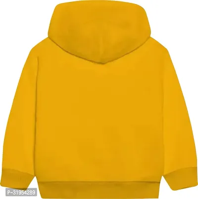 Elegant Yellow Cotton Hooded Sweatshirt with Trousers For Boys-thumb4