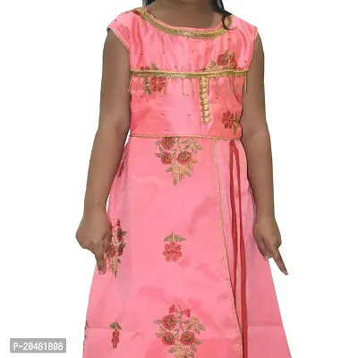 KGN Girls Midi/Knee Length Party Dress Embroidered-thumb3