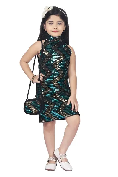 Girls Midi/Knee Length Party Dress